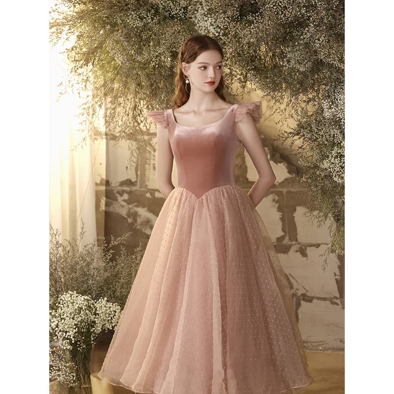 Fuchsia evening dress for students, 2025 years, Birthday gift, graduation party 1