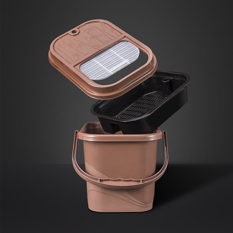 Bucket, tea wet and dry separation, increased thickness