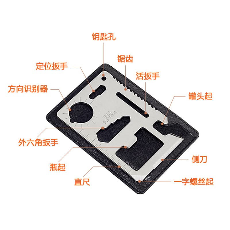 Card knife Swiss Army Knife Card Multi -Function Tool Card Knife Card Military Card Sword Freight Outdoor Camp Tool Card 3