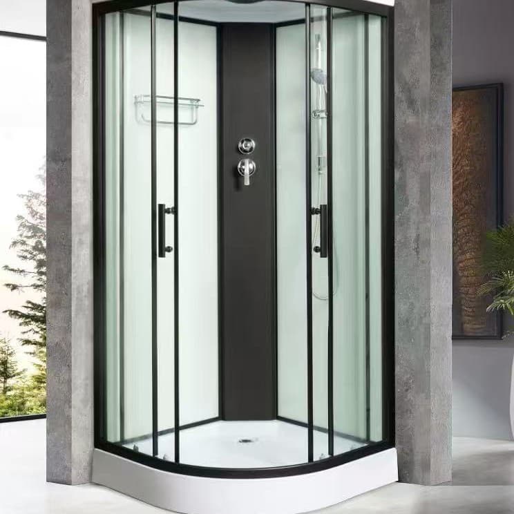 Integrated Curved Shower Enclosure with Warm Air Function 2