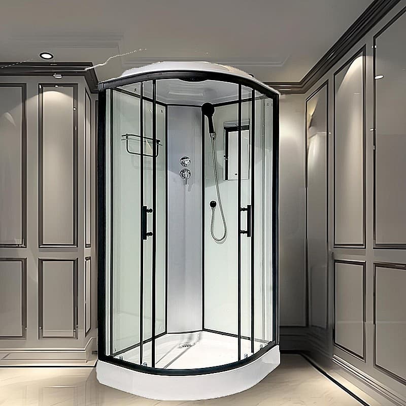 Integrated Curved Shower Enclosure with Warm Air Function 3