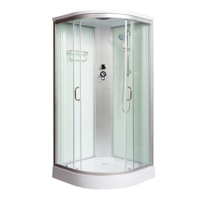 Integrated Curved Shower Enclosure with Warm Air Function 4