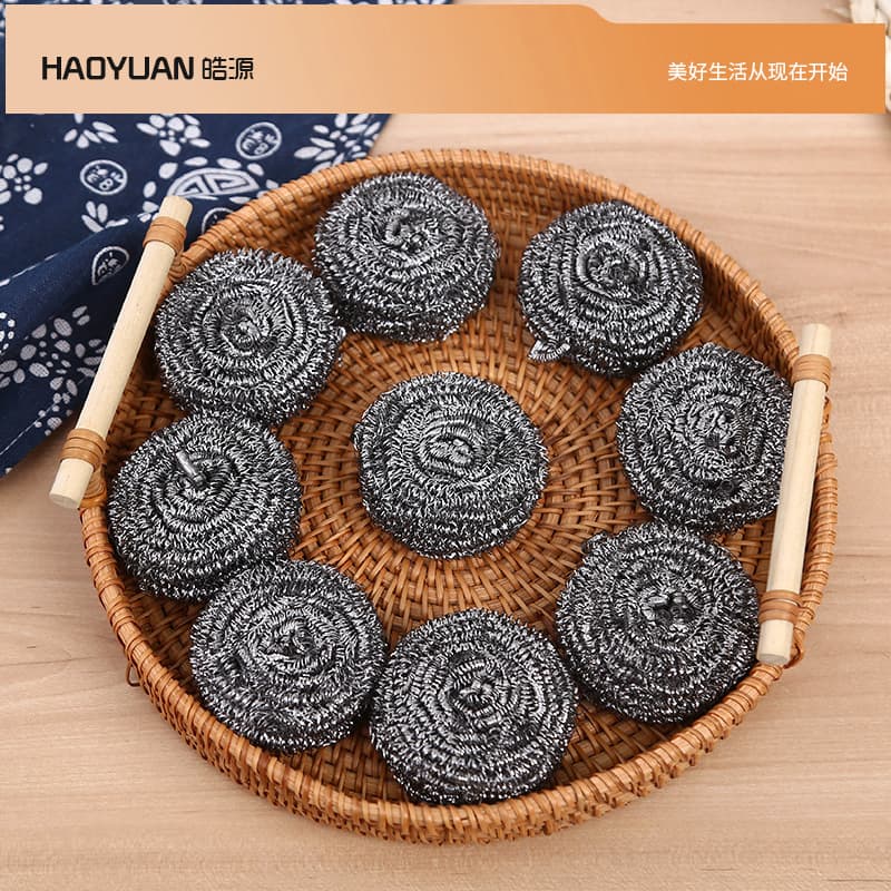 Metal stainless steel wire ball cleaning ball kitchen cleaning tool that does not shed wire and is durable for home kitchen cleaning artifact 4