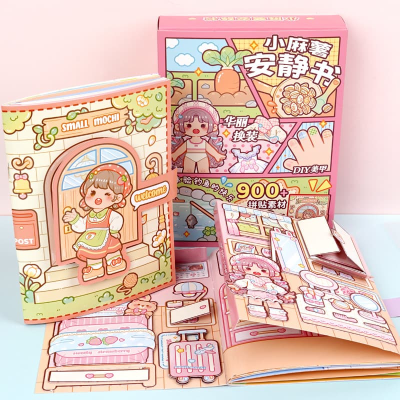 Toy, children's materials set, stickers, DIY, new collection, does not require cutting 2