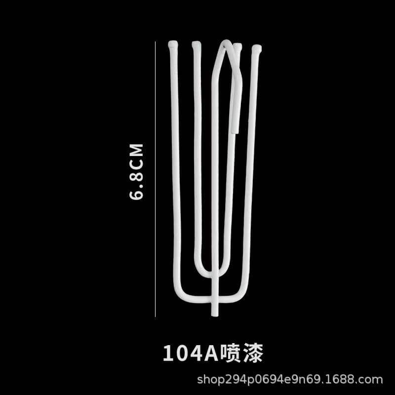 Curtain accessories manufacturer wholesale painted electroplating curtain hook household four-fork hook five-finger hook stainless steel hook 4