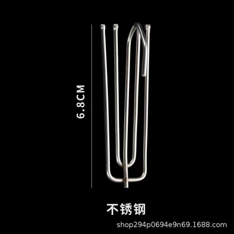 Curtain accessories manufacturer wholesale painted electroplating curtain hook household four-fork hook five-finger hook stainless steel hook 6