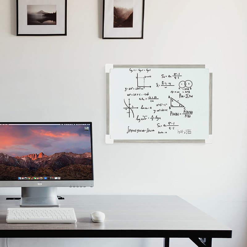 Double-sided aluminum frame small whiteboard children's painting magnetic erasable whiteboard teaching office writing board home message board 4