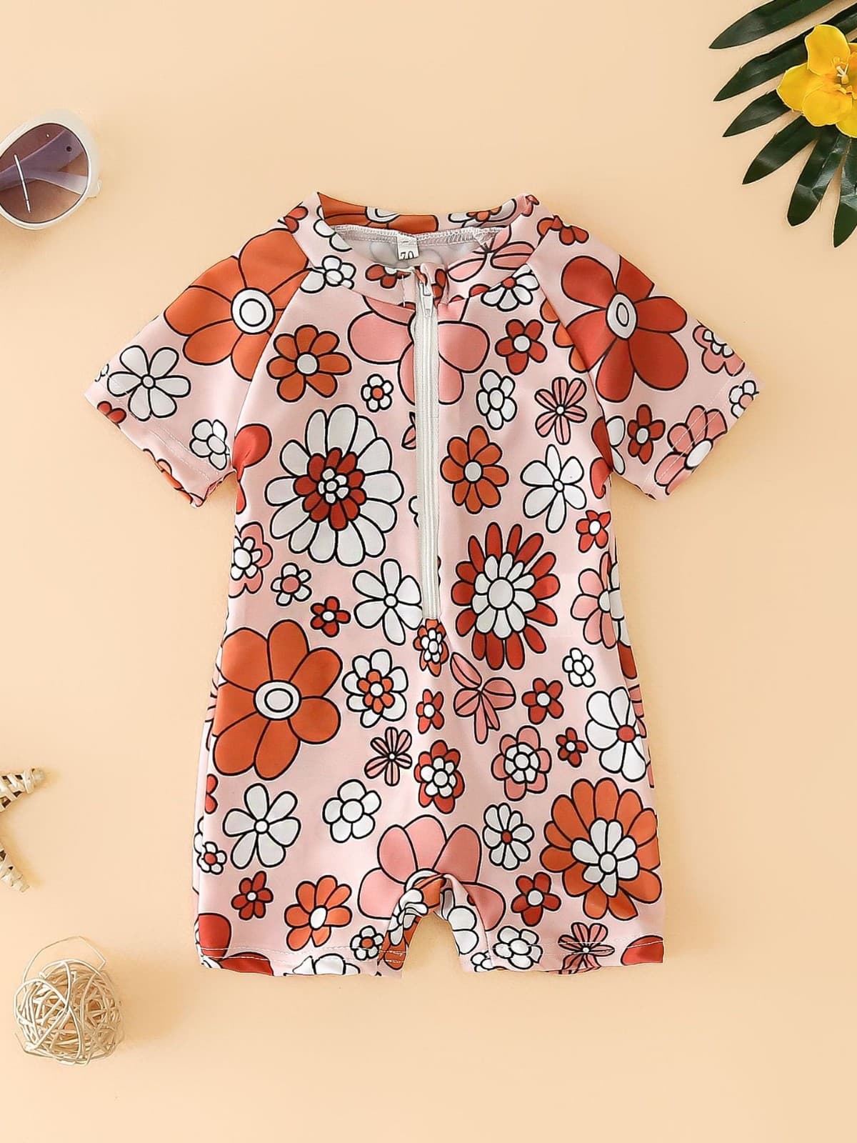 (Cross-border trading), children's swimwear girl's, children's clothing, flowered 4
