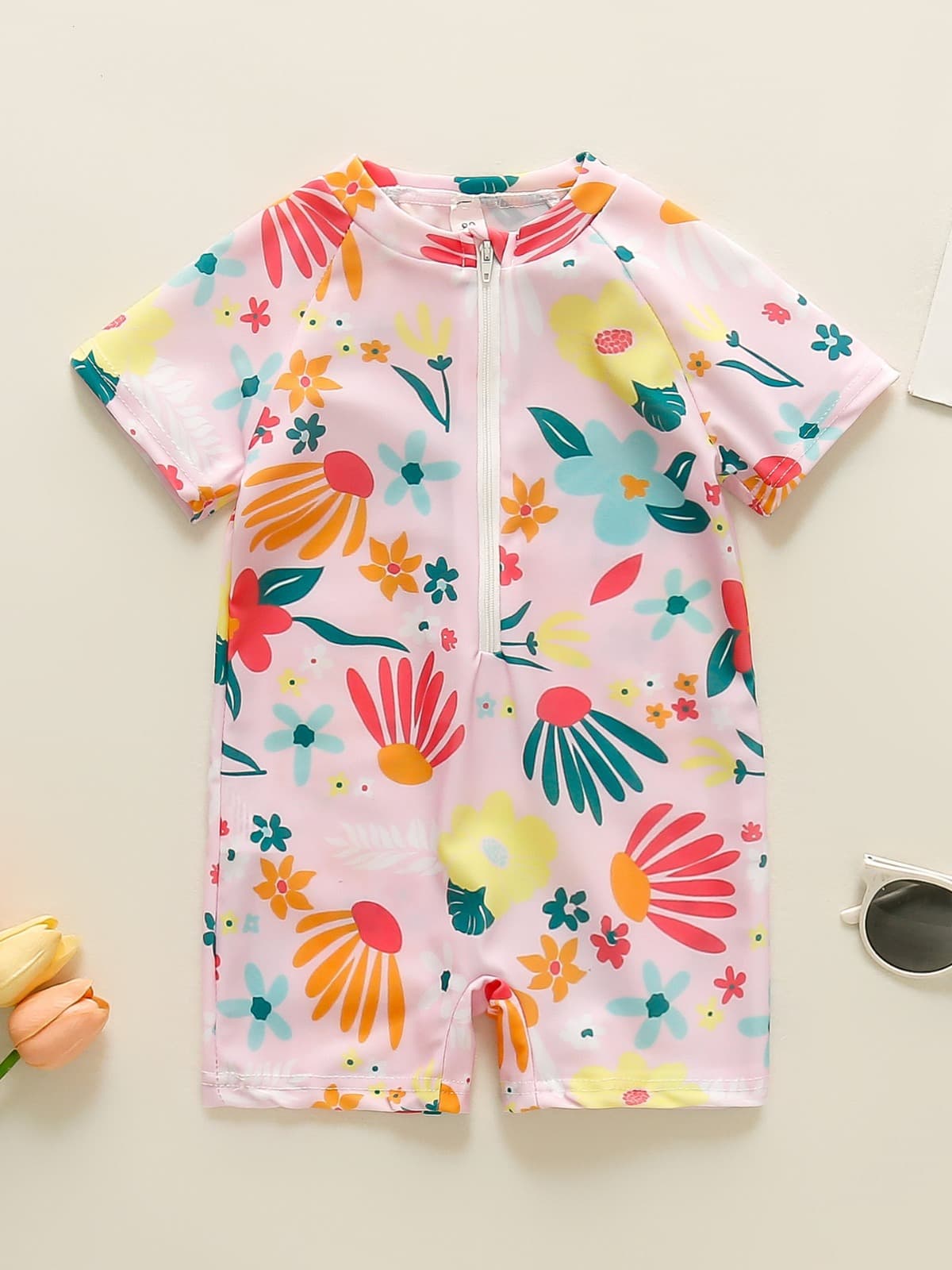 (Cross-border trading), children's swimwear girl's, children's clothing, flowered 1