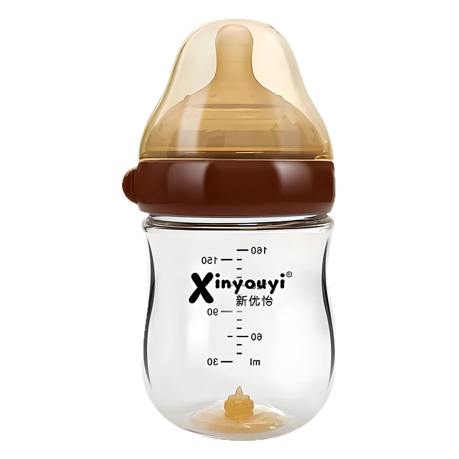 Cooled feeding bottle, disposable glass anti-colic pacifier for new born for mother and baby, set 5