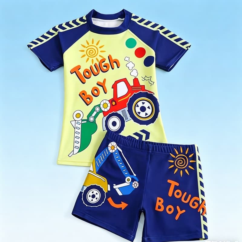 Children's split cartoon swimwear for boys and girls for swimming, for teenagers 1