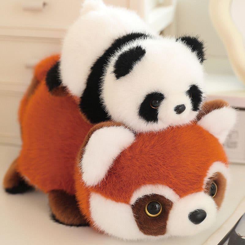 Funny double-sided doll, panda, with little bears, Birthday gift 4