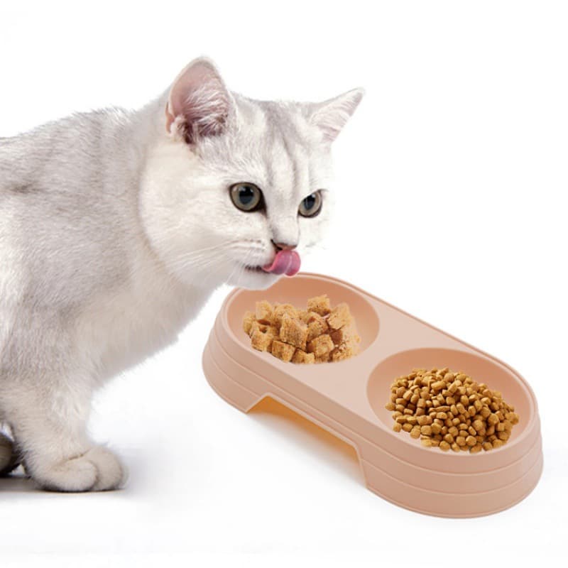 Pet double bowl wholesale cat bowl Pet double bowl cat pot patent horse dragon candy color pet feeding pots of horsecar pet bowl 4
