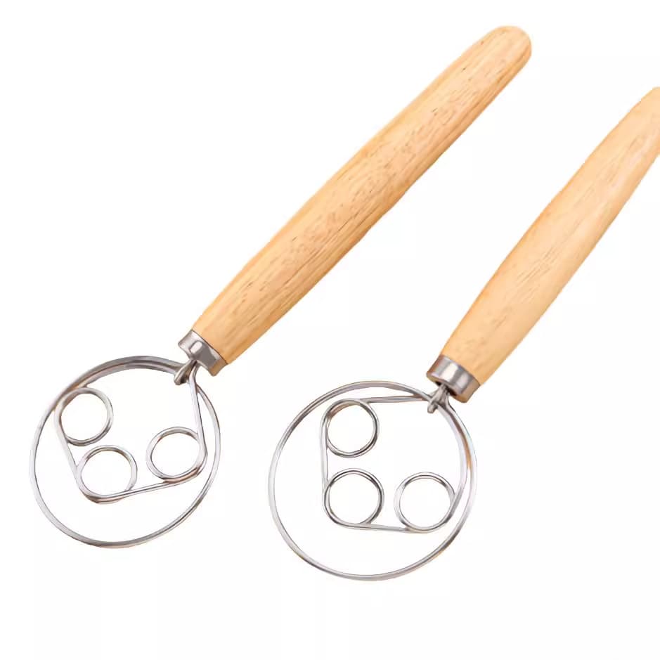 Spot new egg beater powder pouring dough dual -circle single -circle mixing stick 13 -inch oak mixer 3