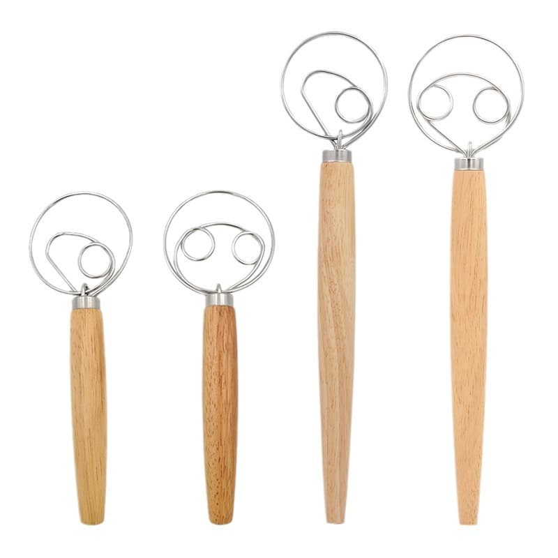 Spot new egg beater powder pouring dough dual -circle single -circle mixing stick 13 -inch oak mixer 5