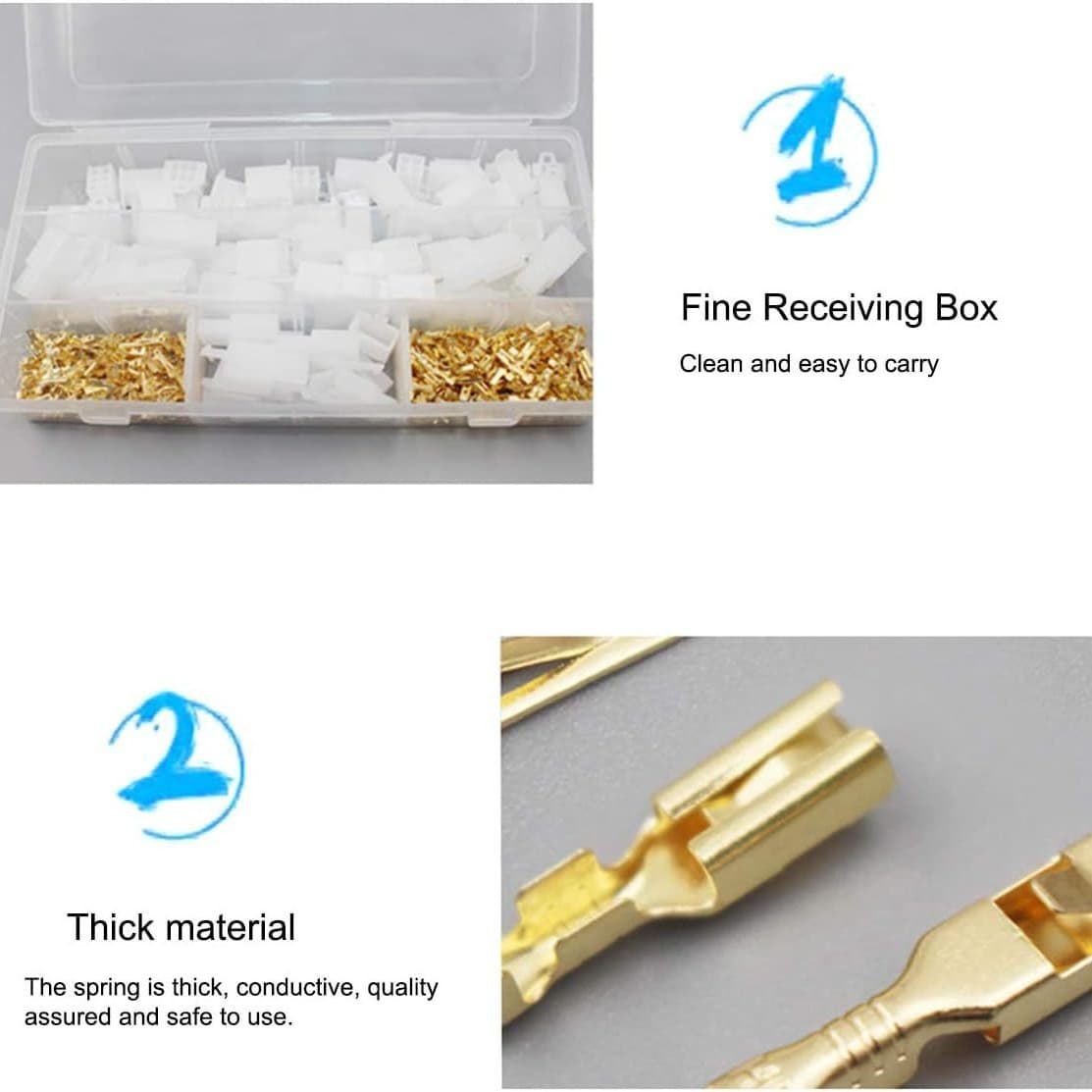 Cross-border wholesale 380pcs automotive wire connector 2346 pin/spring sheath terminal wiring 2.8mm kit 3