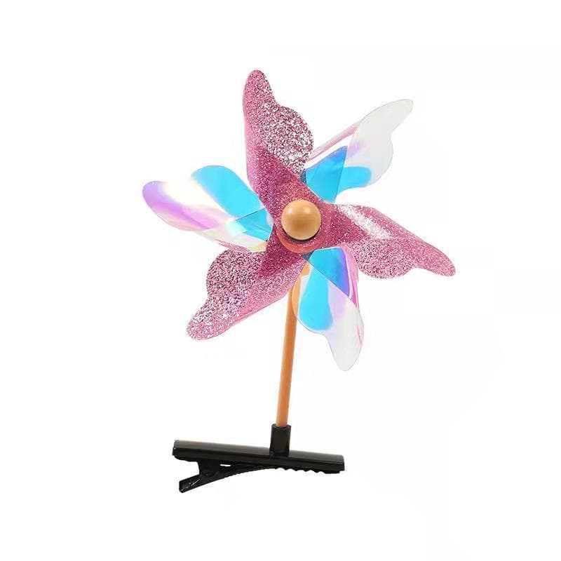 Creative rotating windmill toy, children's cute hairgrip, hair accessory, Birthday gift 5