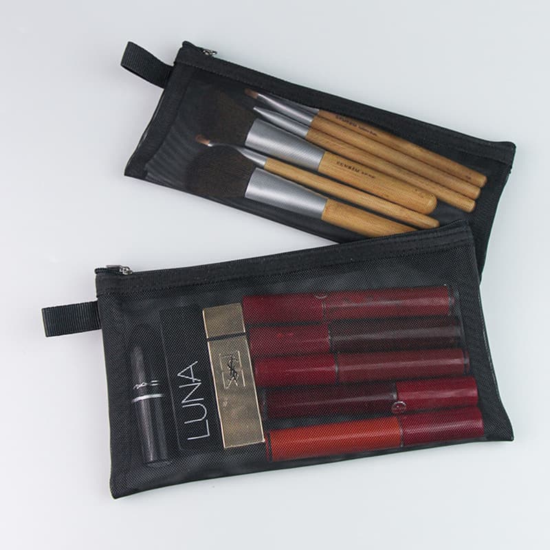Handheld cosmetic lipstick, organizer bag, small brush, capacious soft heel 2