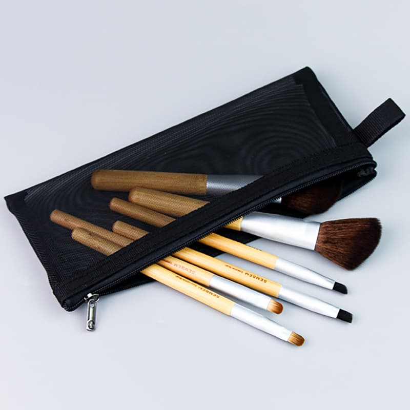 Handheld cosmetic lipstick, organizer bag, small brush, capacious soft heel 1