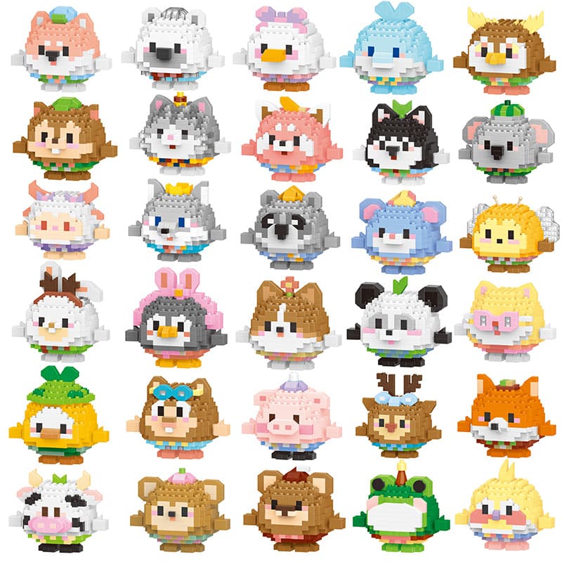 [Wholesale Dropshipping] Animal Egg Series Building Blocks Puzzle Assembled Ornaments Holiday Gifts Children’s Cross-Border Blind Box 1