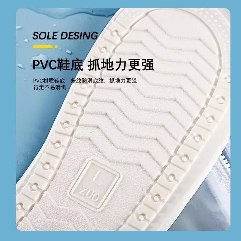 Children's raincoat, shoe covers for men and women, non-slip wear-resistant rain and mud gaiters, high boots for students 4