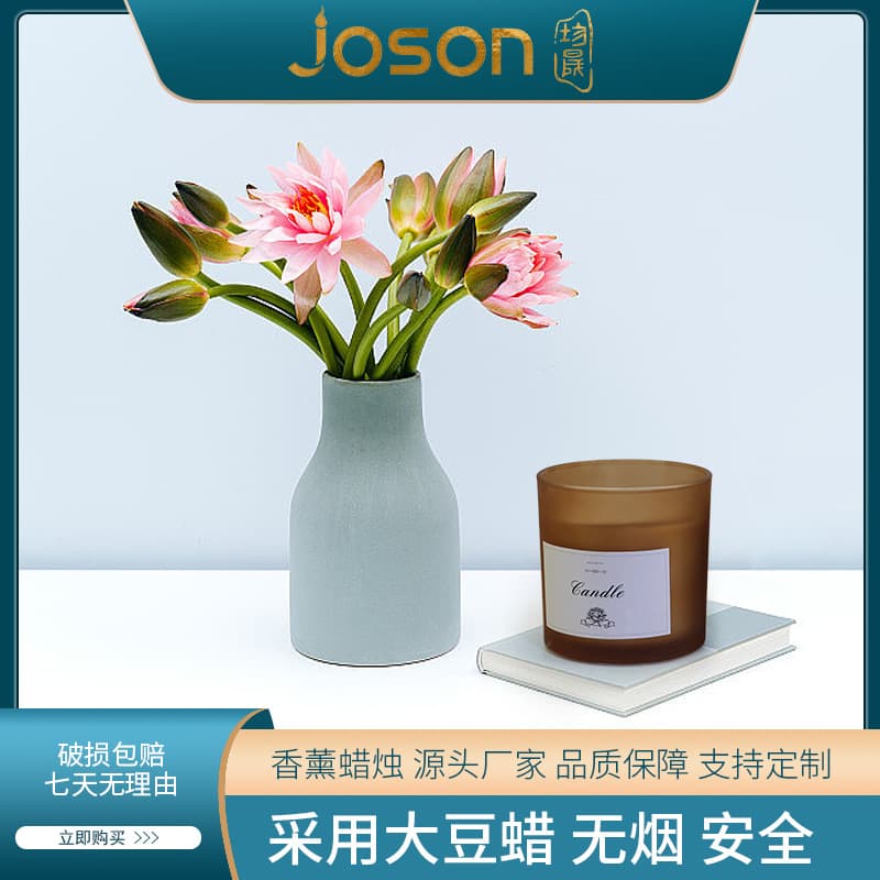 (Cross-border trading), candle, glass atmospheric aromatherapy, simple and elegant design