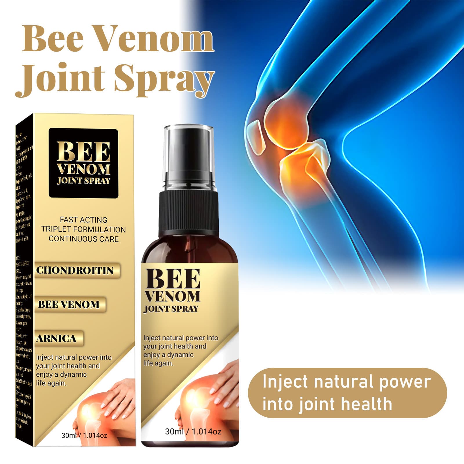 (Cross-border trading), medical soothing spray full body, bee venom, 30 ml 3