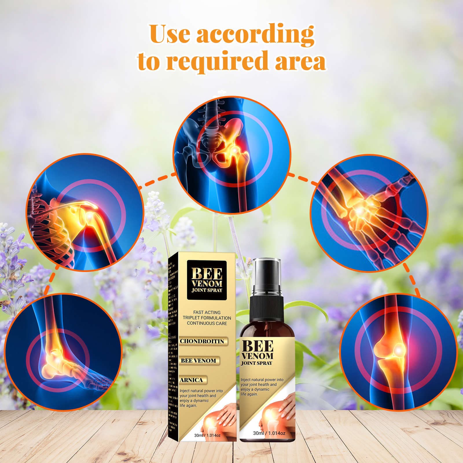 (Cross-border trading), medical soothing spray full body, bee venom, 30 ml 4