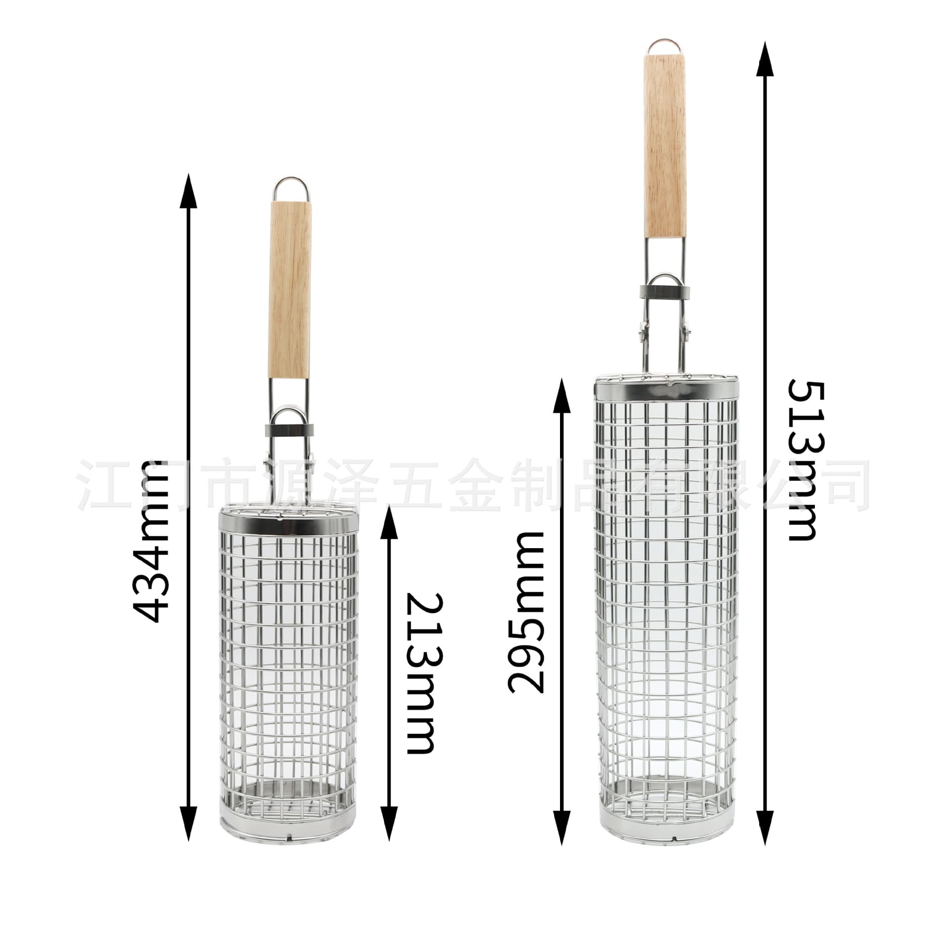 Portable 304 Stainless Steel BBQ Cage BBQ Smoker Cage BBQ Net Rotating BBQ BBQ Basket 4