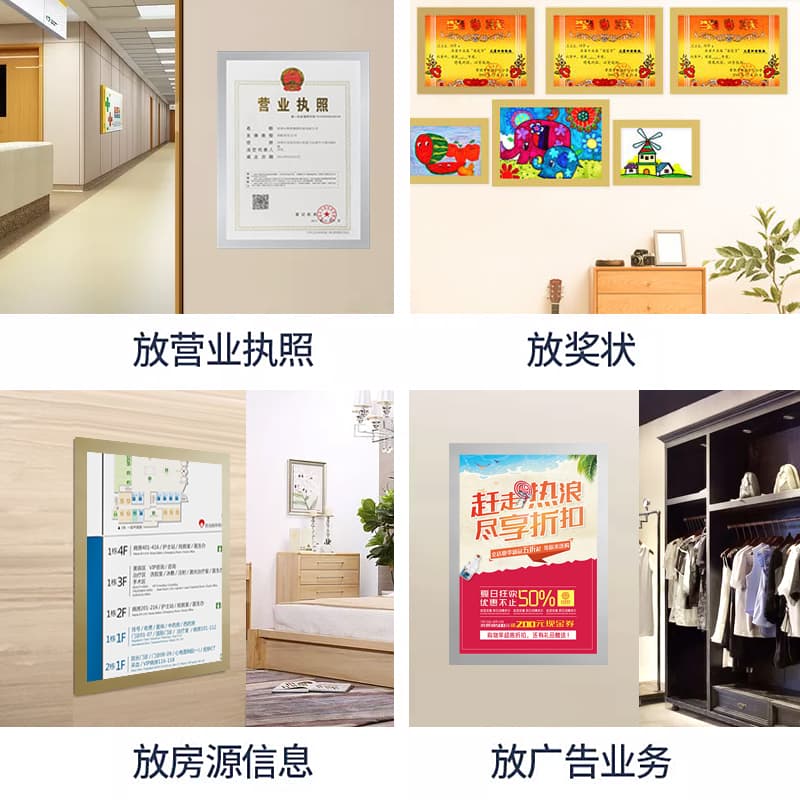 Magnetic stand, transparent photo frame, protective case, fridge magnet, new collection 4