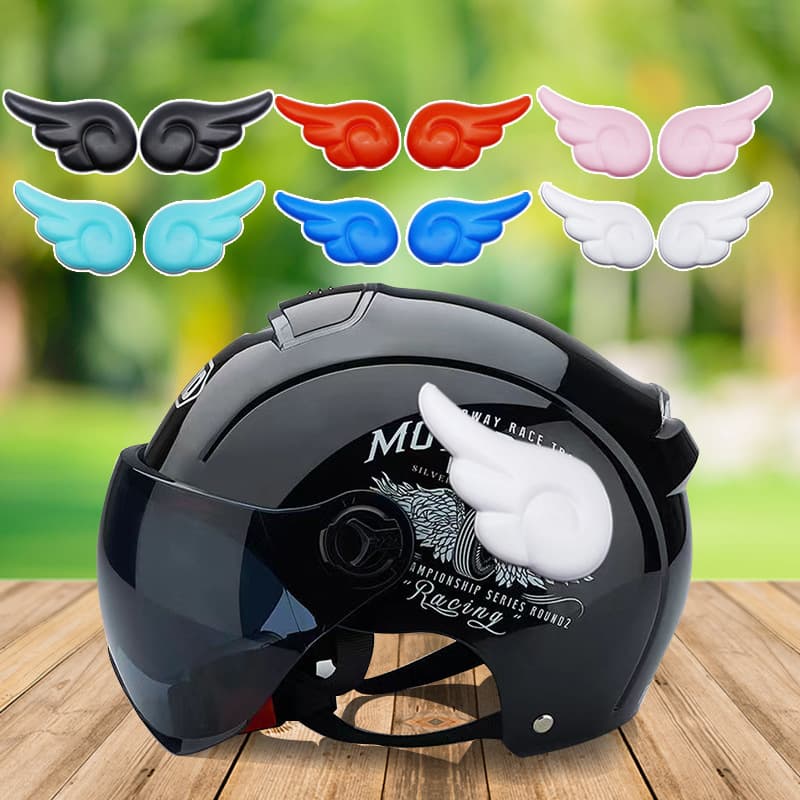 Electric car, decorations, angel wings, helmet with accessories 1