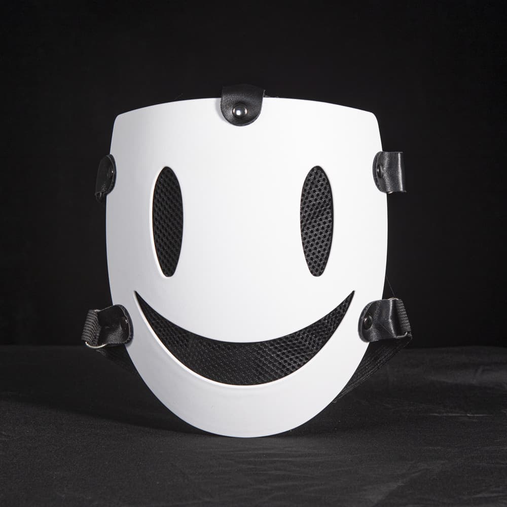 Plastic white mask, cosplay 2