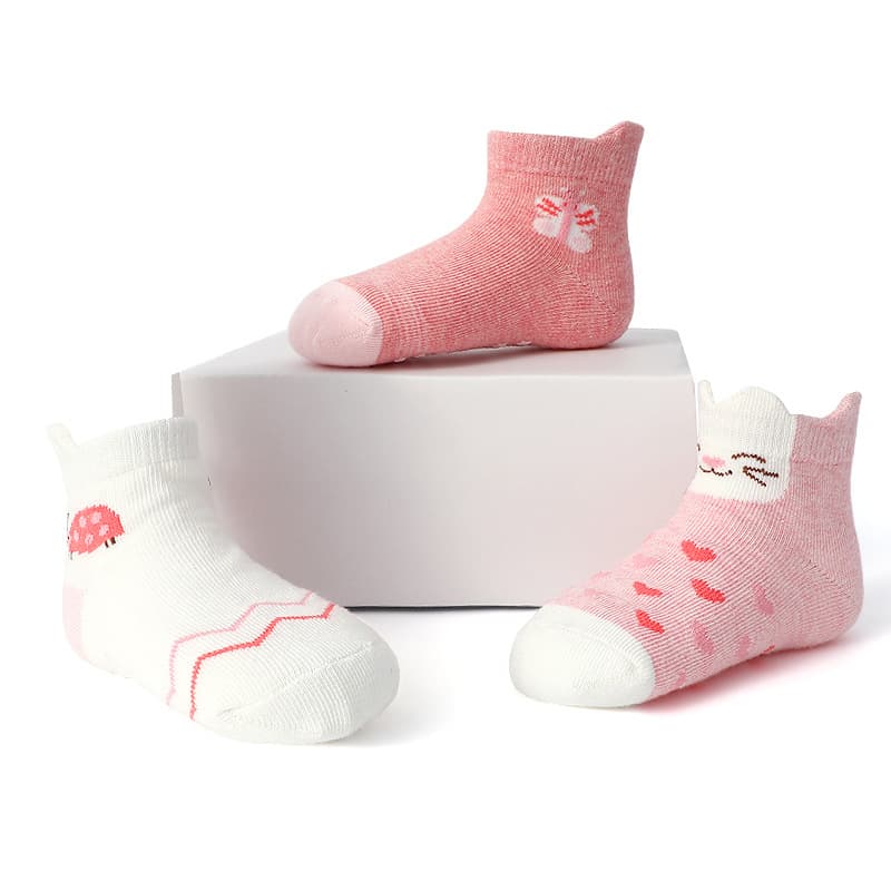 (Wholesale), cartoon children's non-slip breathable socks, 1-3 years 2