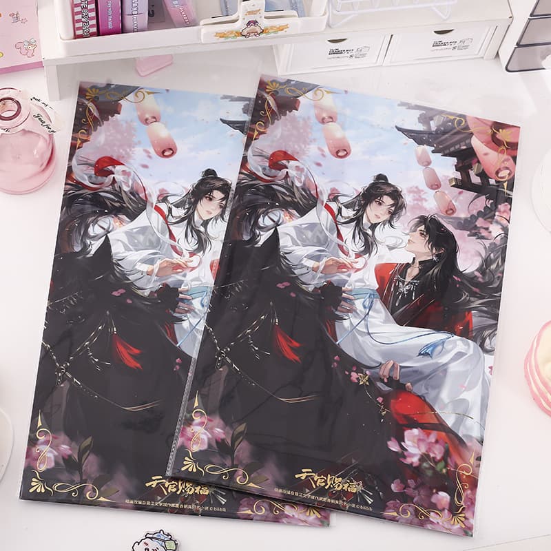 Heavenly Official Blessing Poster Two-dimensional Decoration Small Wallpaper Collection Decoration Painting Thank You for Flower City Animation Peripheral Poster