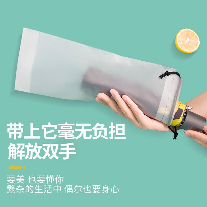 Umbrella, waterproof storage bag on lanyard, plastic storage system to go out 2
