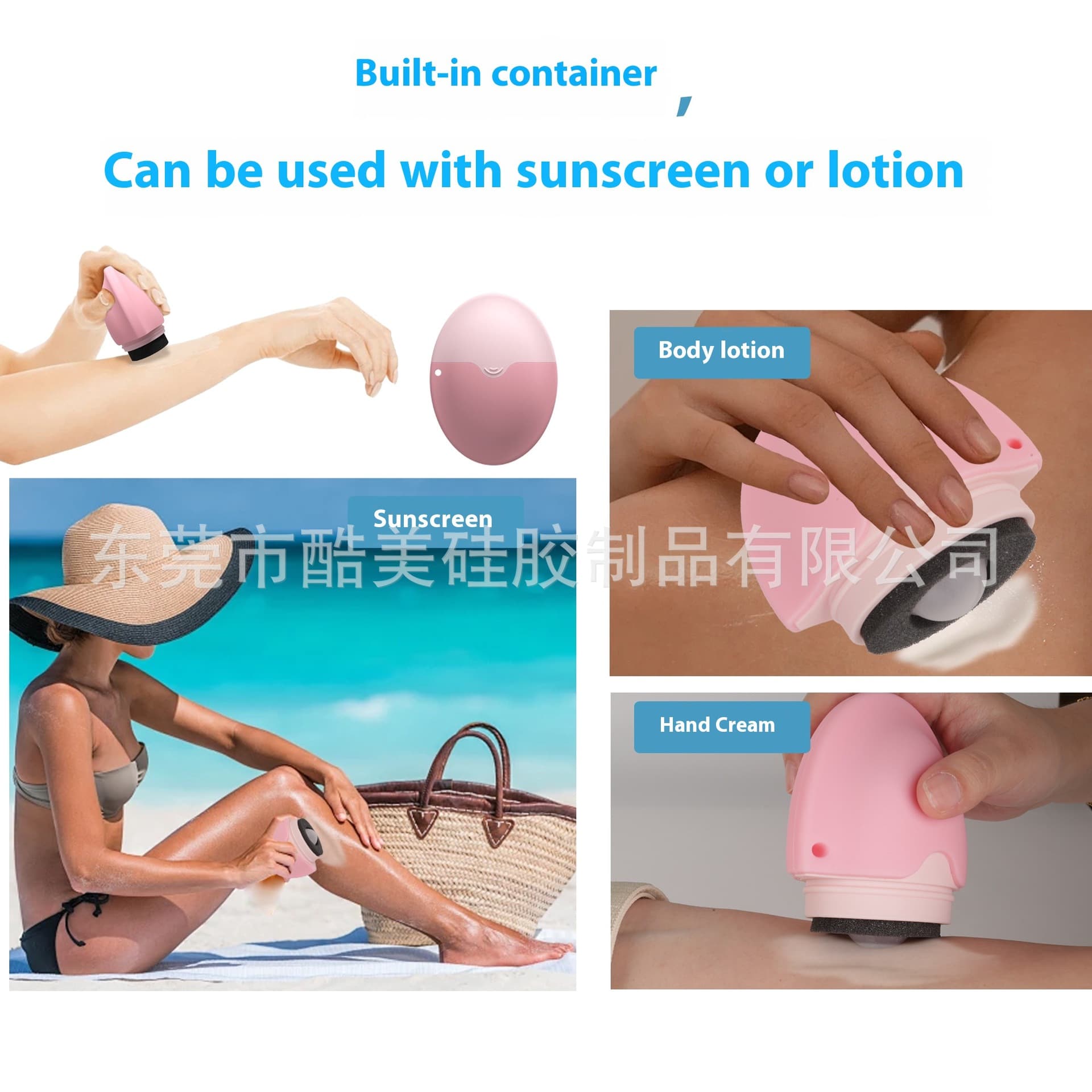 Sunscreen Applicator - Removable Roller Silicone Tool 4