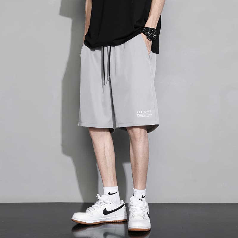 Quick dry silk sports trousers, light and thin shorts, for running 4
