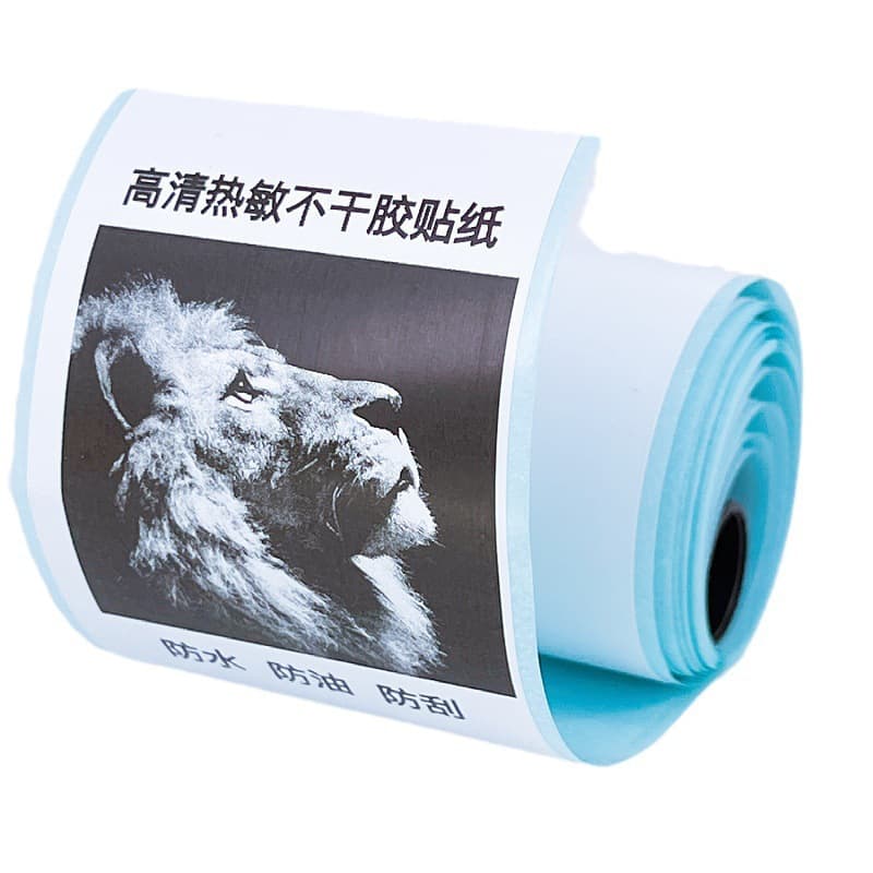 Mini printer paper small error printer paper 10 years label paper self-adhesive transparent sticker 3