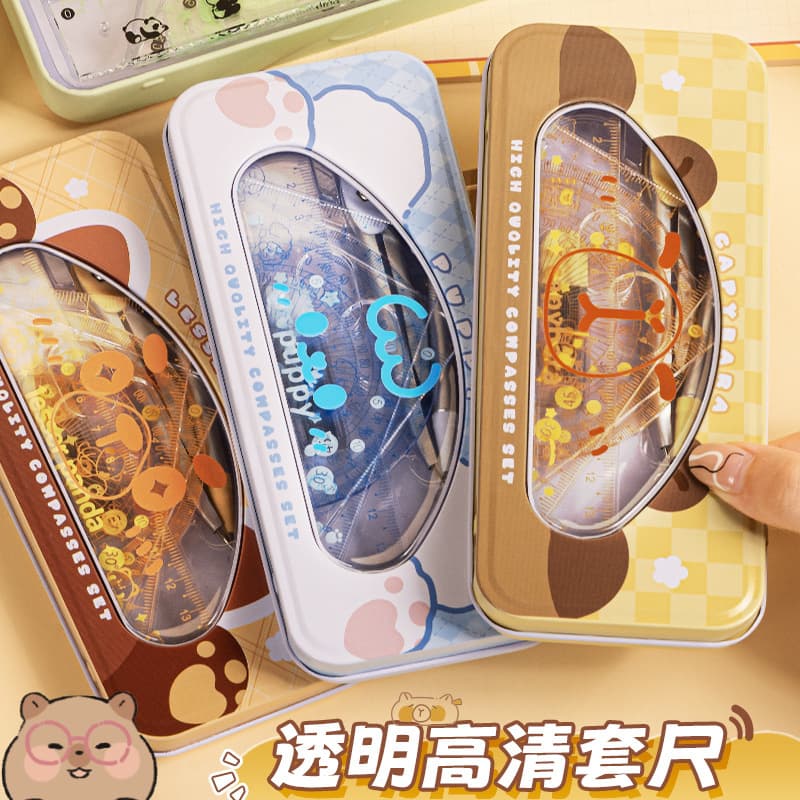 Kaba Bear Universal Transparent Ruler Set for Students
