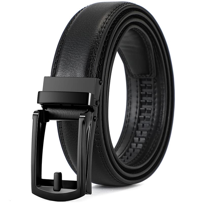 Leather fashionable high-end brown belt, genuine leather, direct factory sales 2