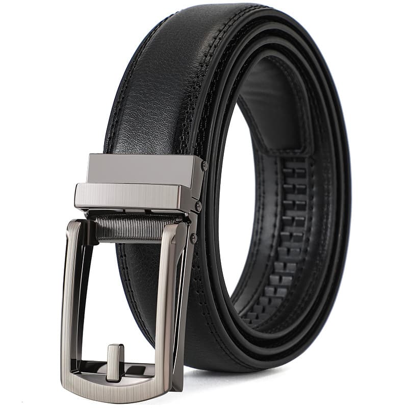 Leather fashionable high-end brown belt, genuine leather, direct factory sales 3