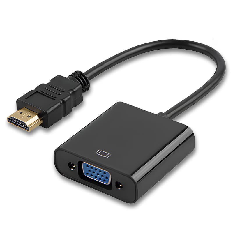 HDMI to VGA with audio power converter VGA cable HDMI audio and video rotor high -definition computer 2