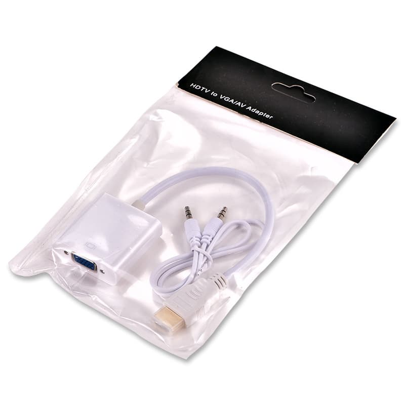 HDMI to VGA with audio power converter VGA cable HDMI audio and video rotor high -definition computer 5