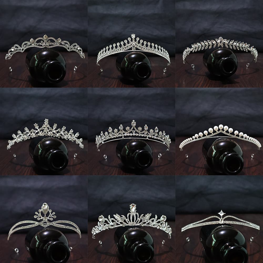 (Cross-border trading), tiara for bride, hair accessory, crown, headband, wedding dress