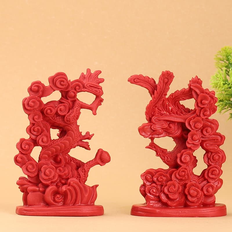 Phoenix, decorations for home use, cinnabar, dragon and phoenix, wedding gift, Birthday gift 3