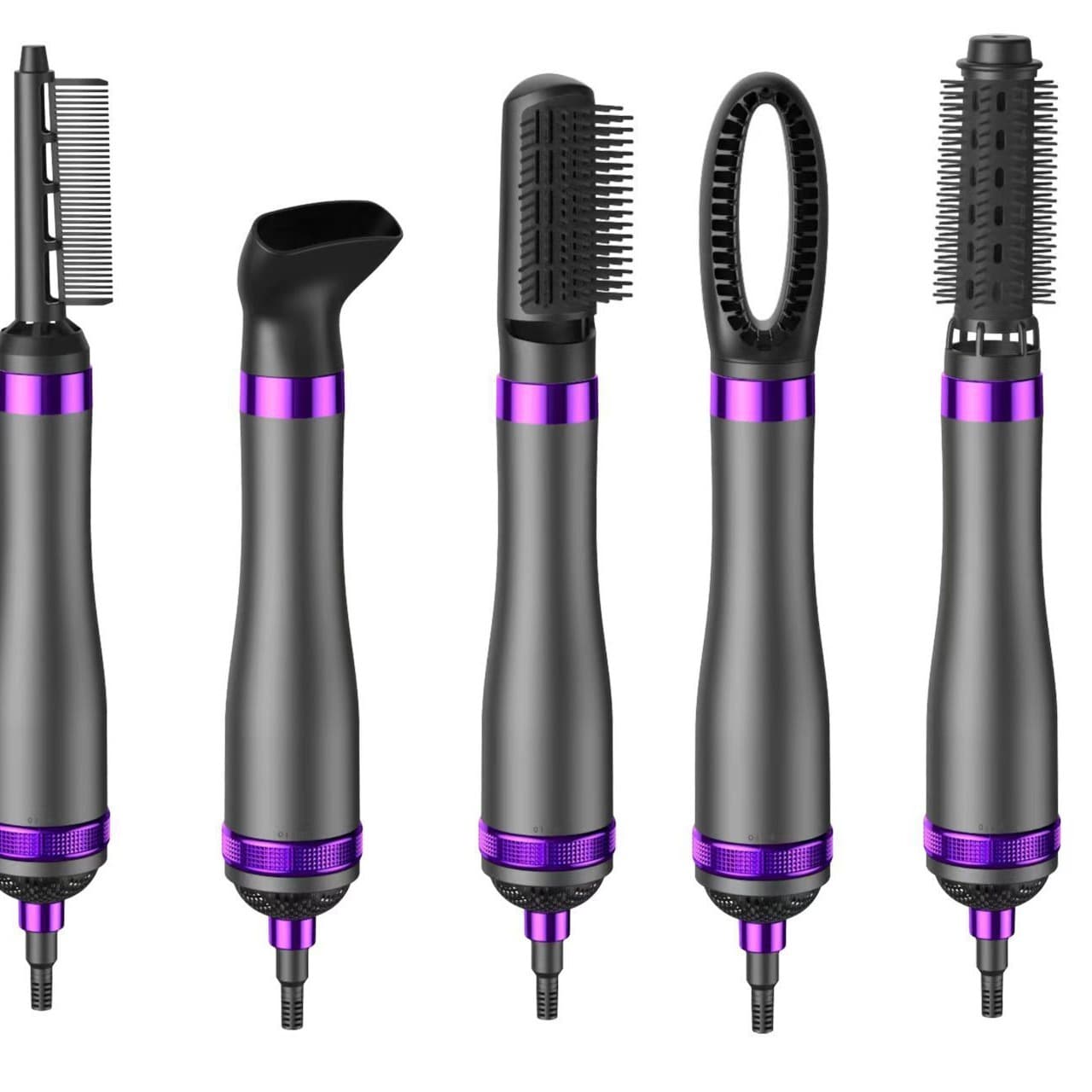 Cross -border five -in -one hot air combat automatic curly roller hair dryer cross -border dual -use hairdressing combing foreign trade hair dryer 3