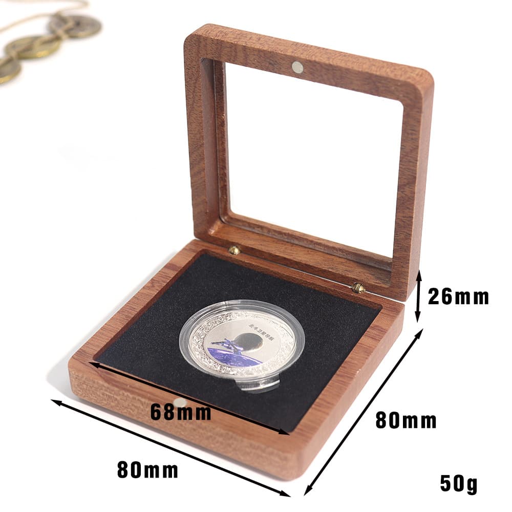 Stand, storage system, gift box, coins, currency, medal, retro wooden box 2