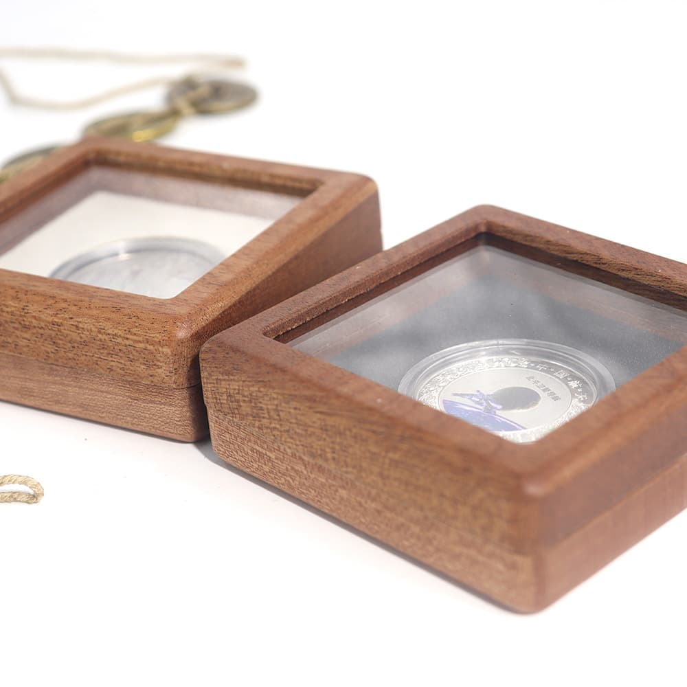 Stand, storage system, gift box, coins, currency, medal, retro wooden box 4