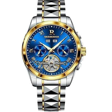 Waterproof swiss watch, mechanical mechanical watch, steel belt, bike cassette, men's watch, high-quality style, fully automatic 5