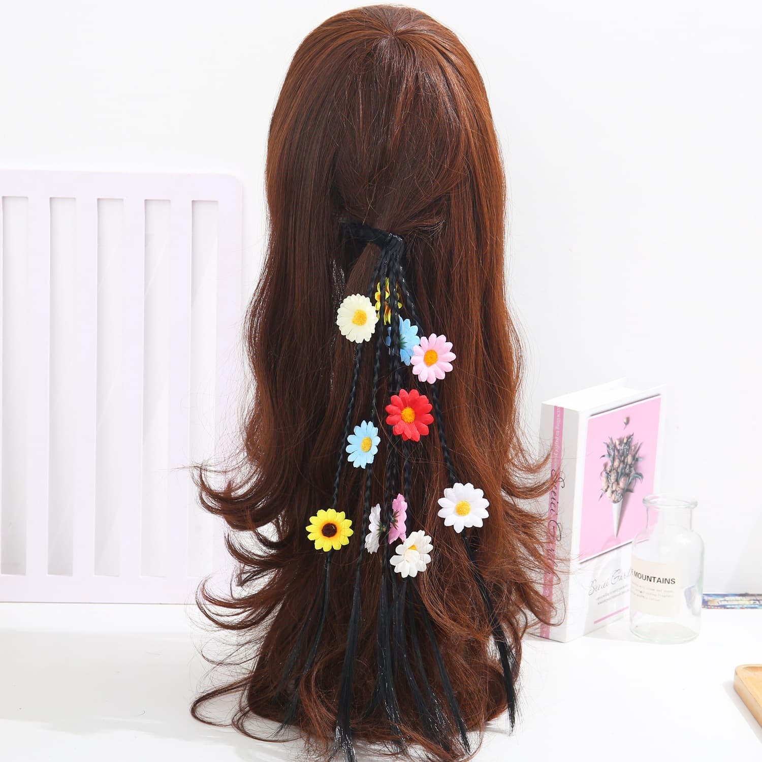 Headband, summer hair accessory, 70 years, boho style, flowered 4